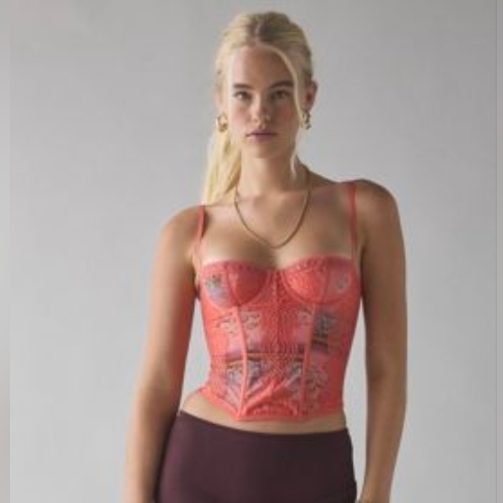 UO Out From Under Aura Lace Trim Corset Top - Picture 4 of 5